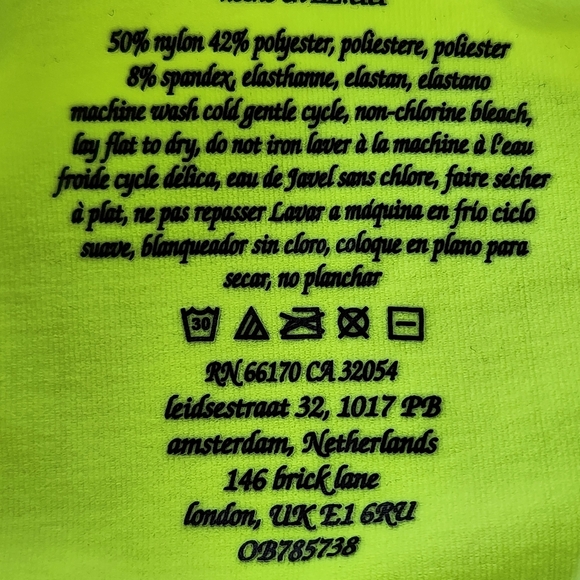 Free People Movement M/L Good Karma High-Neck Top Highlighter NWOT Athleisure - Picture 12 of 12